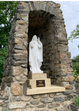 St. Kateri Tekakwitha shrine on the church grounds
