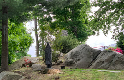 St. Monica's Mothers Mount — Mother of Mercy statue